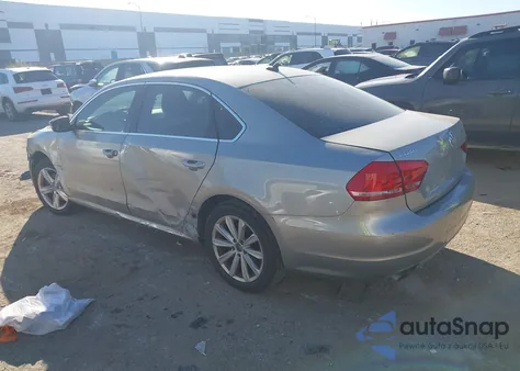 2013 Volkswagen Passat 2.5L Se from USA, damaged, VIN 1VWBH7A3XDC146037